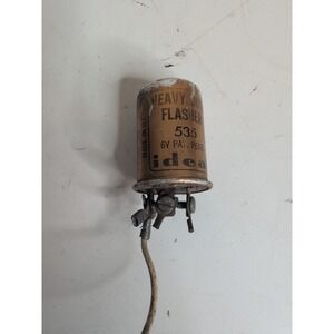 Original NOS IDEAL FLASHER  # 535  6 VOLT 3 PRONG - USA MADE Ford Chevy & Others